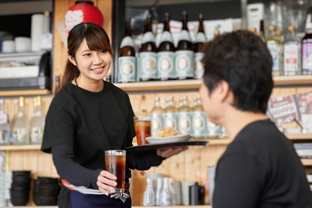 飲食店の接客例